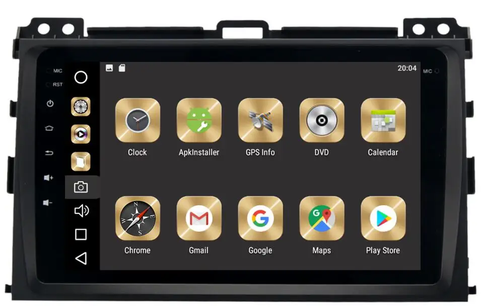 Best 32gN 4GRam 8" Android 9.0 Car Audio for Toyota Prado 120 2004-2009 Headun Stereo Video GPS Navi Multimedia IPS Monitor Radio 5
