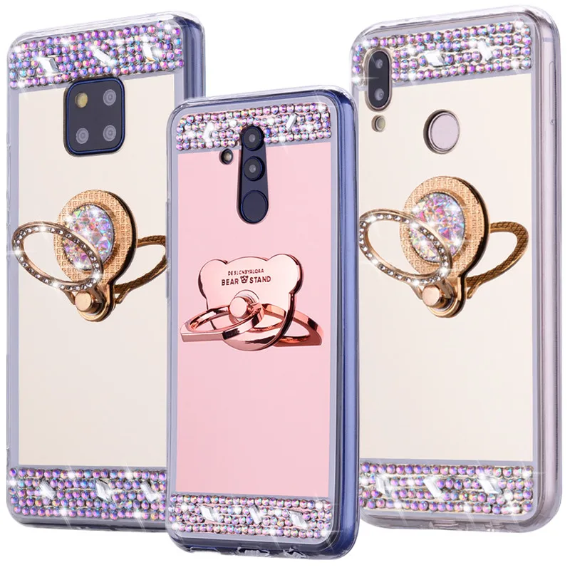 

3D Mirror Case For Huawei P Smart 2019 Y7 P20 Lite P30 Pro P10 Nova 3 4 Play Honor 8X 8A 8 9 Lite View 10 Mate 20 Lite Cover