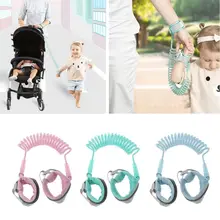 Arnés de seguridad ajustable para niños, correa de muñeca antipérdida, correa para caminar, asistente de bebé, andador, pulsera de 1,5 M 2M 2,5 M