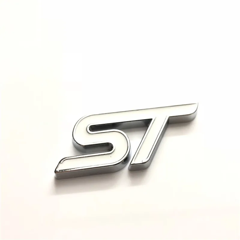 1X металлическая 3D наклейка для стайлинга автомобиля ST передней решетки