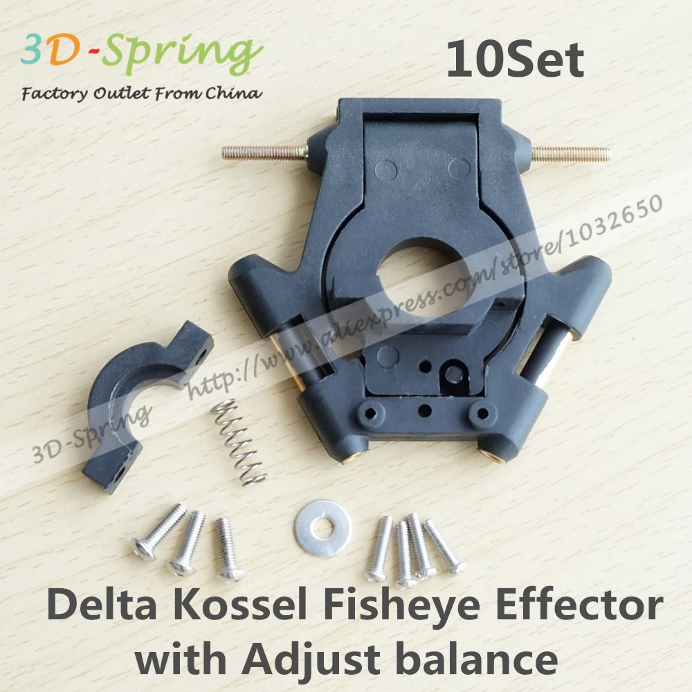 

10Pcs M3 Delta Kossel Fisheye Effector For V5/V6 with Adjust balance Leveling Hammock 3MM High strength nylon For 3D Printer