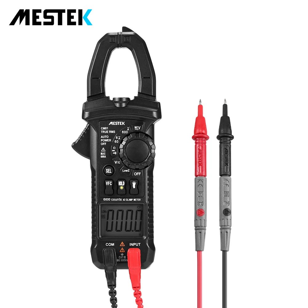 

Mestek Digital Clamp Meter Voltage Measurement Diagnostic Tool Electrical Instruments With Auto Sleep Mode Multimeter
