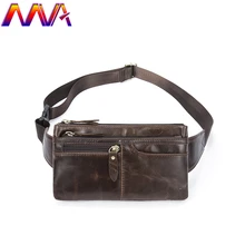 MVA Pormotion Натуральная кожа Мужская поясная Кофе Мужская поясная сумка с наивысшего качества из коровьей кожи мужчин crossbody Талия пакеты