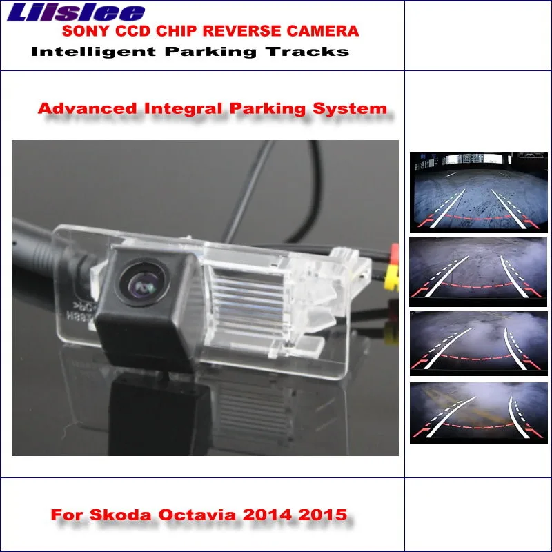 

Liislee Intelligent Parking Tracks Car Rear Camera For Skoda Octavia / Skoda Superb Backup Reverse / NTSC RCA AUX HD SONY