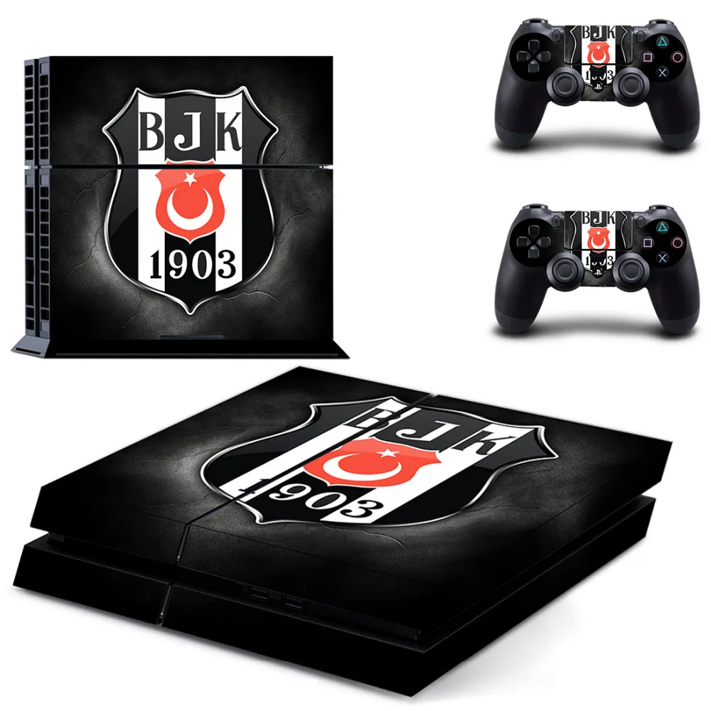 Турция футбольная команда Besiktas BJK PS4 наклейка кожи для sony PS4 playstation 4 консоли и 2 контроллера кожи наклейка s