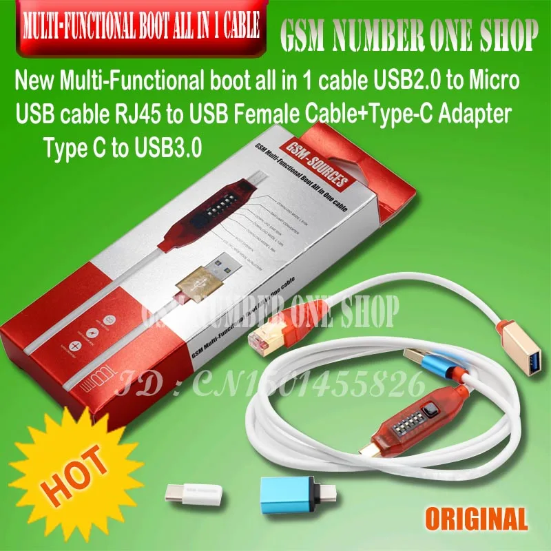 Micro USB RJ45 Многофункциональный загрузки все в 1 кабель для Qualcomm EDL/DFC/9008 Поддержка режима быстрой зарядки MTK/SPD коробка octopus box
