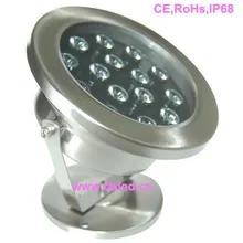 IP68, высокая мощность 15 Вт Светодиодный светильник для бассейна, подводный светодиодный свет, 24 V DC, DS-10-61-15W, нержавеющая сталь, 2 года гарантии, постоянное напряжение