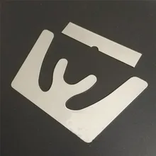 1 компл. Стоматологический окклюзированный максиллярный литье челюсти лиса плоская тарелка 3D нержавеющая сталь Автоклавный Капа оральный инструмент для отбеливания зубов