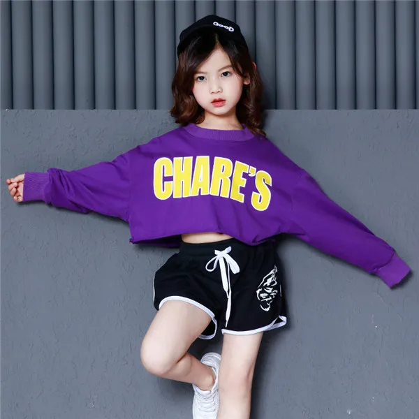

Hot girls costumes Children jazz dance Street dance Modern dance costume Children hip hop dance costume