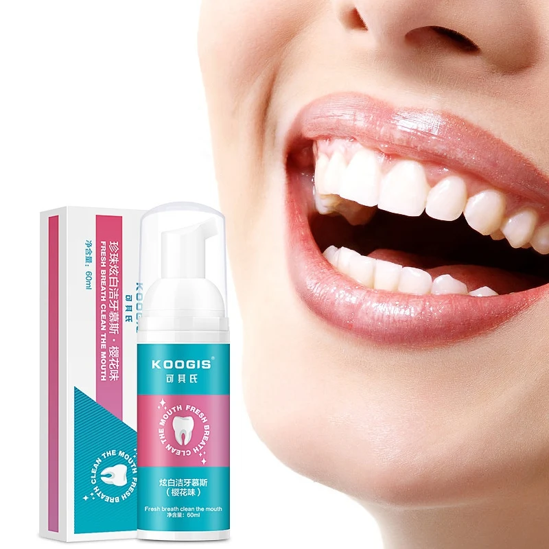 

New 60ml Toothpaste Whitening Foam Natural Mouth Wash Water Teeth Whitening Toothpaste Liquid Oral Hygiene Toothpaste Beauty