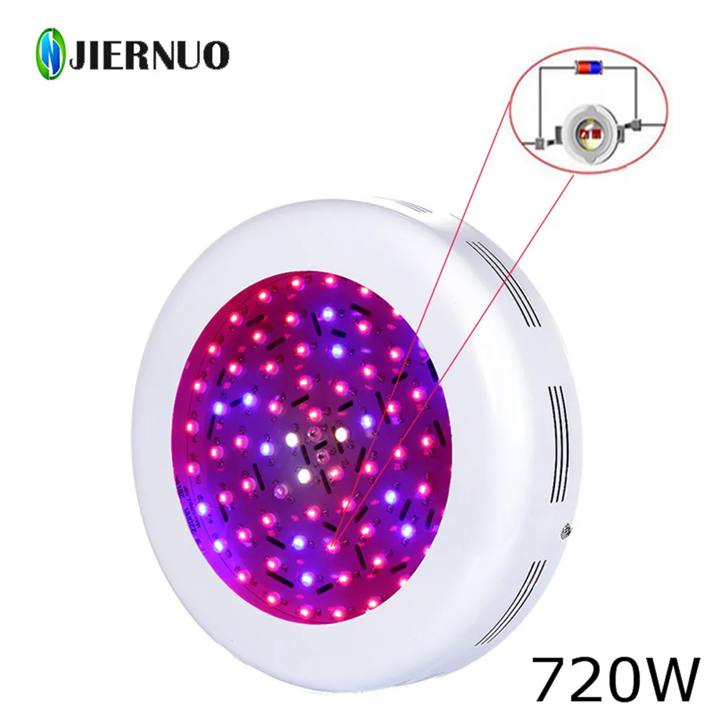 

JIERNUO 720W UFO LED Grow Light Double Chips Full Spectrum high power growing LED lights for aquarium flowering indoors plants
