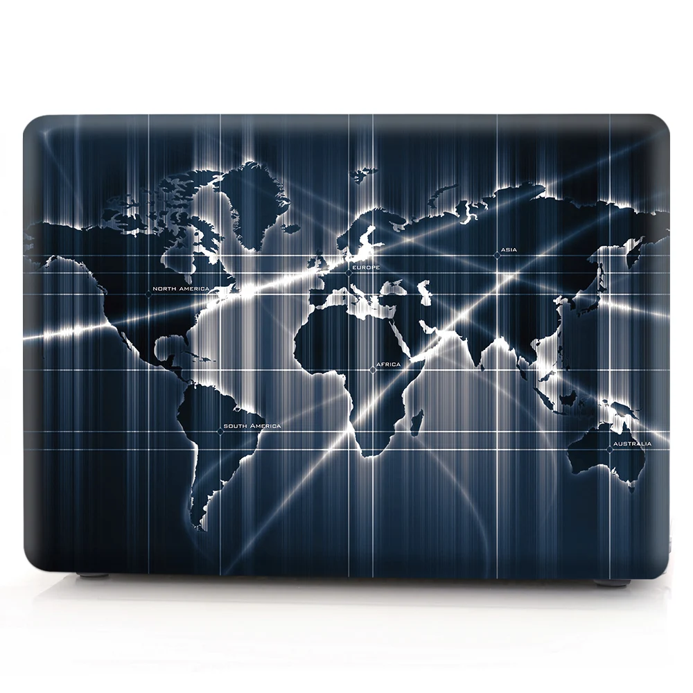 For macbook pro 15 case Laptop Case World Map Plastic Hard Case for macbook pro 15 case 2017 touch bar a1707 a1706 a1708 a1398             (14)