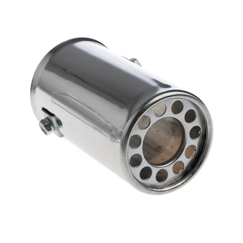 

Universal Stainless Steel Car Rear Round Exhaust Pipe Tail Throat Muffler Tip