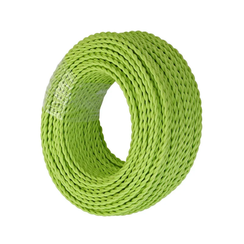 de 2 núcleos, tecido trançado, vintage, de seda