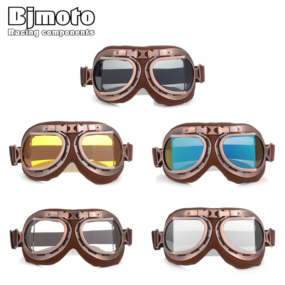 BJMOTO мотоцикл очки шлем пилот скутер Ретро мото открытый Байк солнечные очки мотокросса очки внедорожные