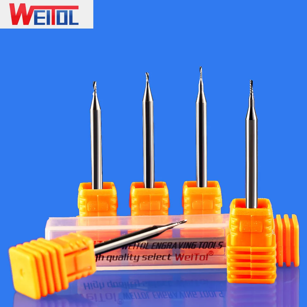 WeiTol 1 шт. 5A 1/8 дюйма хвостовик вверх режущая Концевая фреза вниз левая спиральная