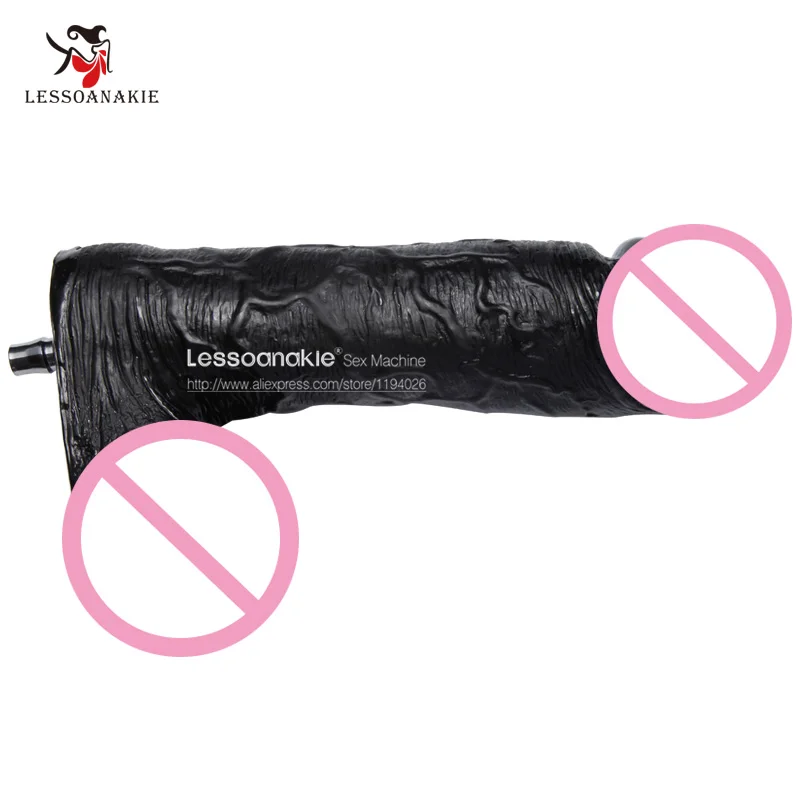 D42 9 4 Black Big and Massive Monstrous font b Dildo b font Attachment for Lessoanakie