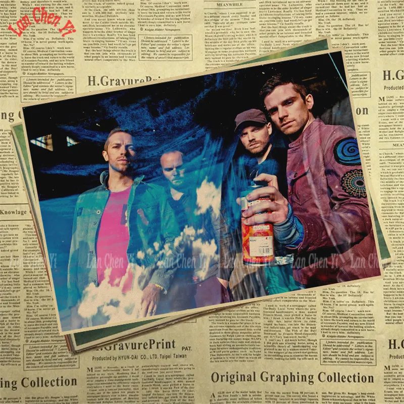Coldplay Рок Группа Музыка крафт бумага постер винтажный Высокое качество печать
