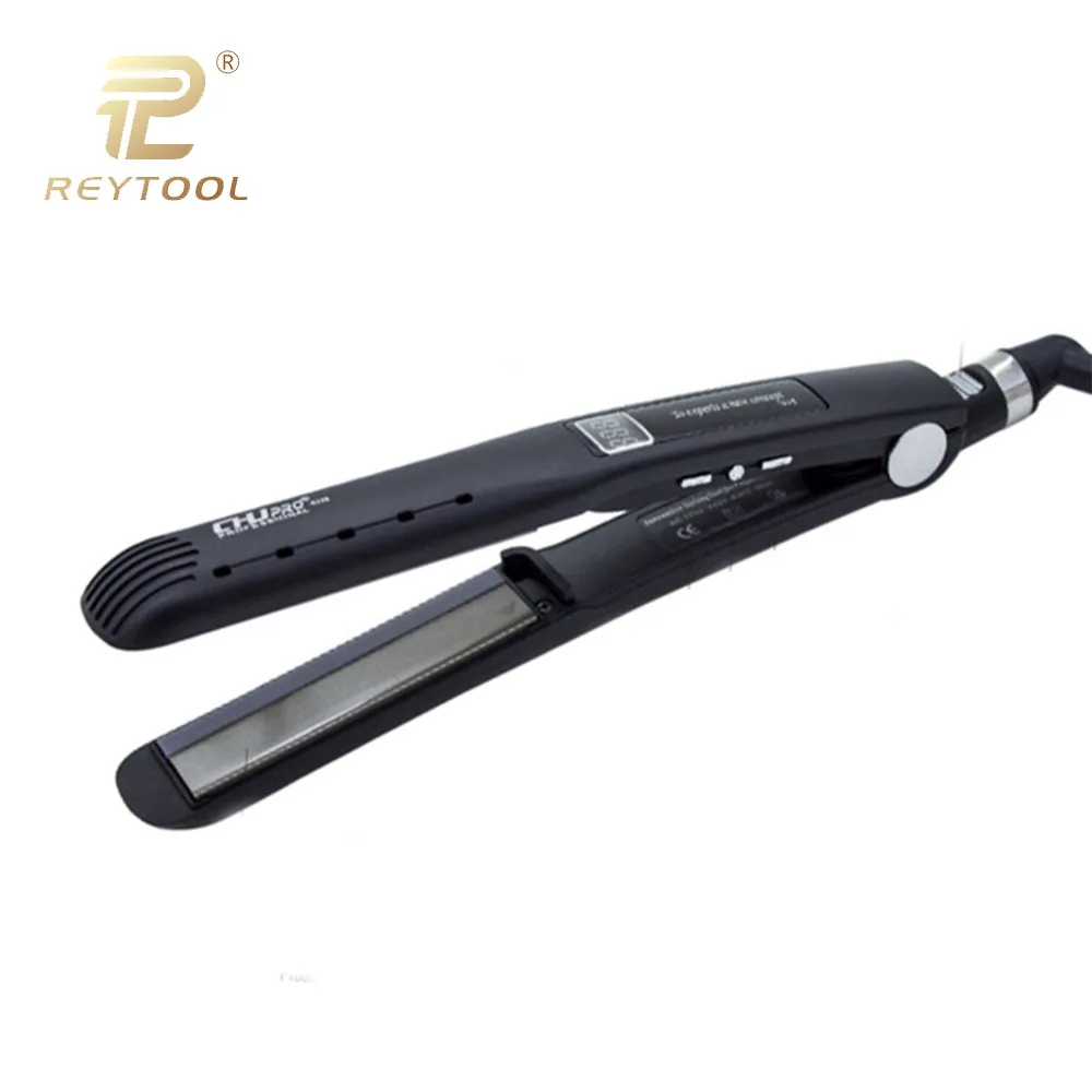 Professional Hair Straightener with LCD Display Ceramic Hair Straightener Tourmaline Flat Iron Black styling tools