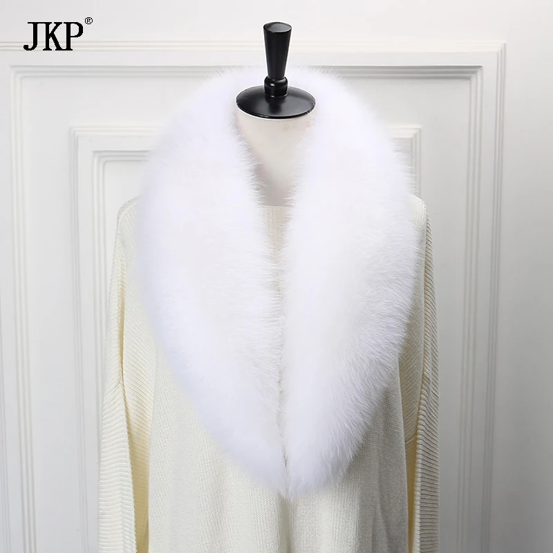 

2018 Natural Fox Fur Collar Luxury Fox Fur Collar Ring Scarf Women Genuine Fox Fur Scarves