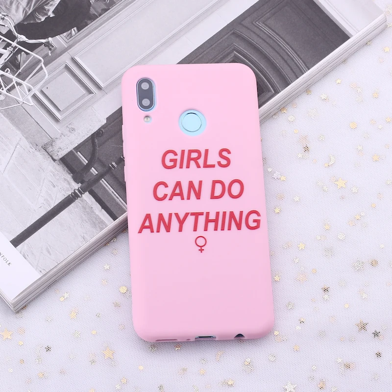 Силиконовый чехол для телефона samsung S8 S9 S10 S10e Plus Note 8, 9, 10, A7, A8, для девочек, феминистки, конфет - Цвет: 10
