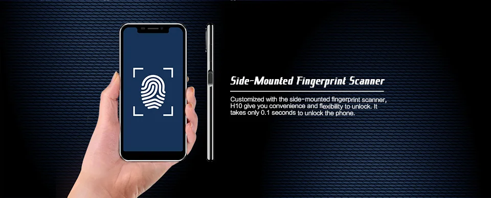 Оригинальный HOMTOM H10 5,85 "Android 8,1 MTK6750T Octa Core мобильный телефон отпечатков пальцев разблокировать 64 GB 3500 mAh 16,0 Мп 4G LTE смартфон