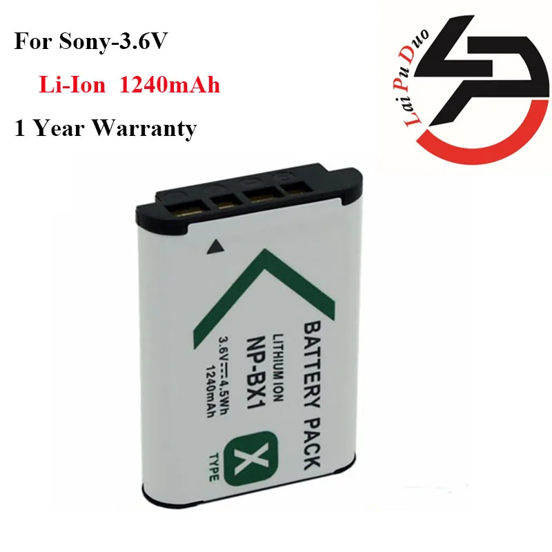 

1240mah 100% brand new Replacement Camera Battery For Sony 2X NP-BX1 RX100 WX300 H400 HX300 HDR-AS10 AS200VR CX240 PJ275 PJ440