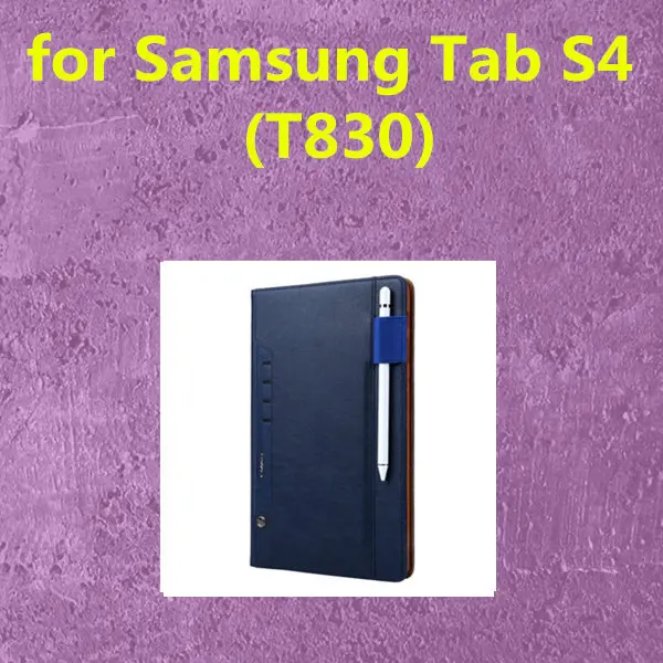 Чехол для планшета для samsung Galaxy Tab A2 T590 из искусственной кожи, чехол для samsung Tab A 8,0 T385/10,1 T580/S3 T820/S4 T830, чехол-книжка - Цвет: Tab S4 T830 blue