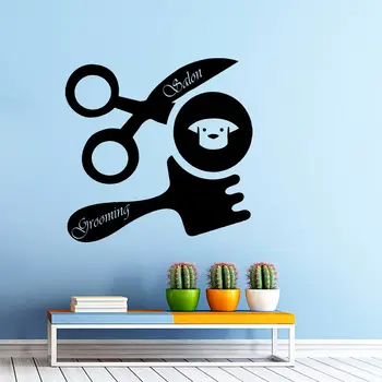 

all Decals Dog Grooming Salon Decal Vinyl Sticker Pet Shop Scissors Home