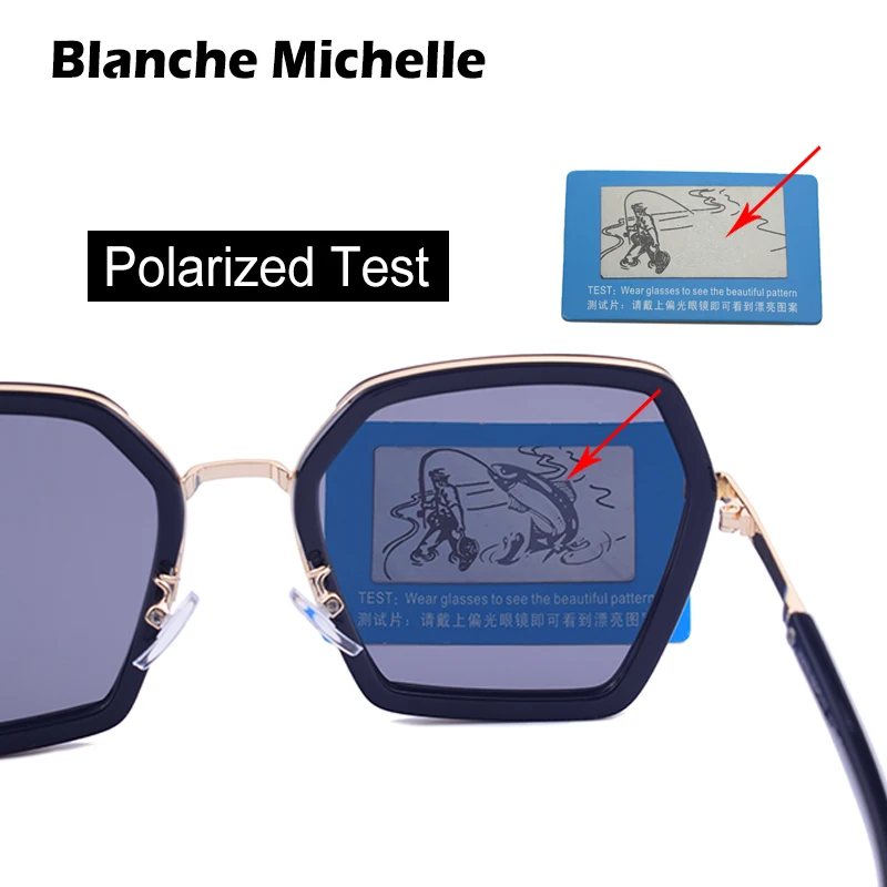 Солнечные очки Blanche Michelle поляризационные UV400 женские зеркальные солнцезащитные