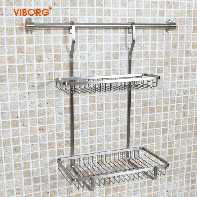 Viborg 304 In Acciaio Inox Cucina Cremagliera Mensola Cestino ... Viborg 304 In Acciaio Inox Cucina Cremagliera Mensola Cestino ...