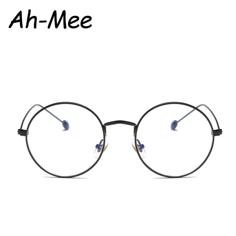 

Ah-mee Small Round Nerd Glasses Frames Women Optical Unisex Alloy Eyeglasses Anti Fatigue Radiation Resistant Eyewear