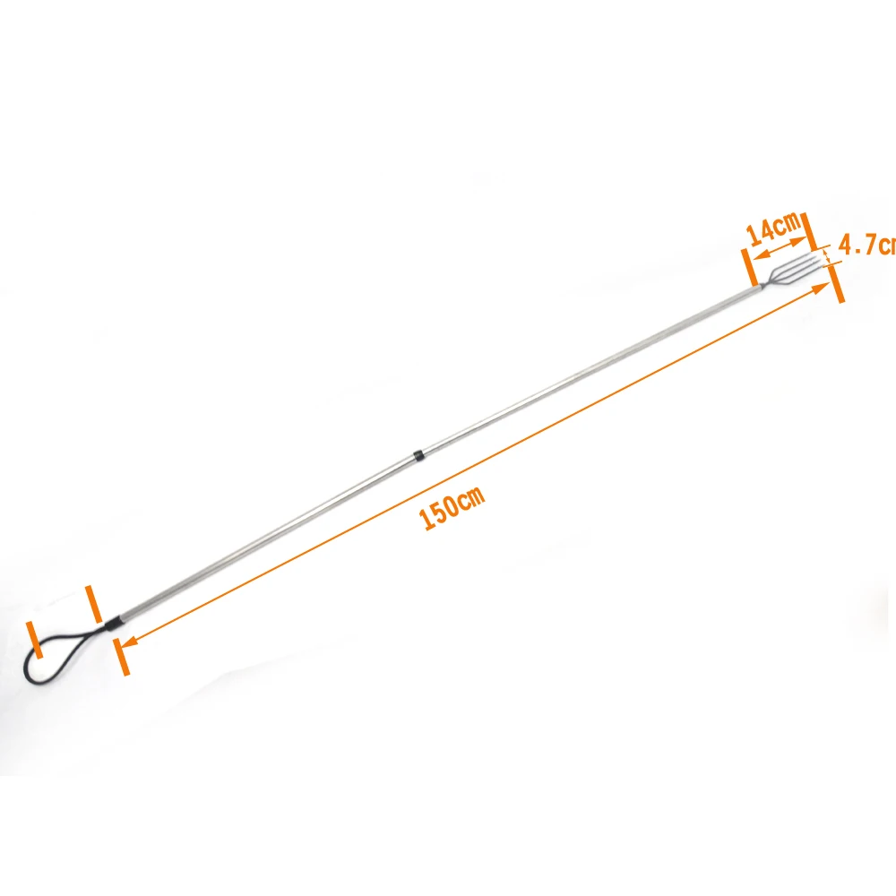 Peça de Alta Lança de Pesca Ferramenta de Pesca Oloey Qualidade Durável Afiada Seção 4 Tine Prong Ice Inoxidável Gancho 2 7 High Quality Esporte e Lazer
