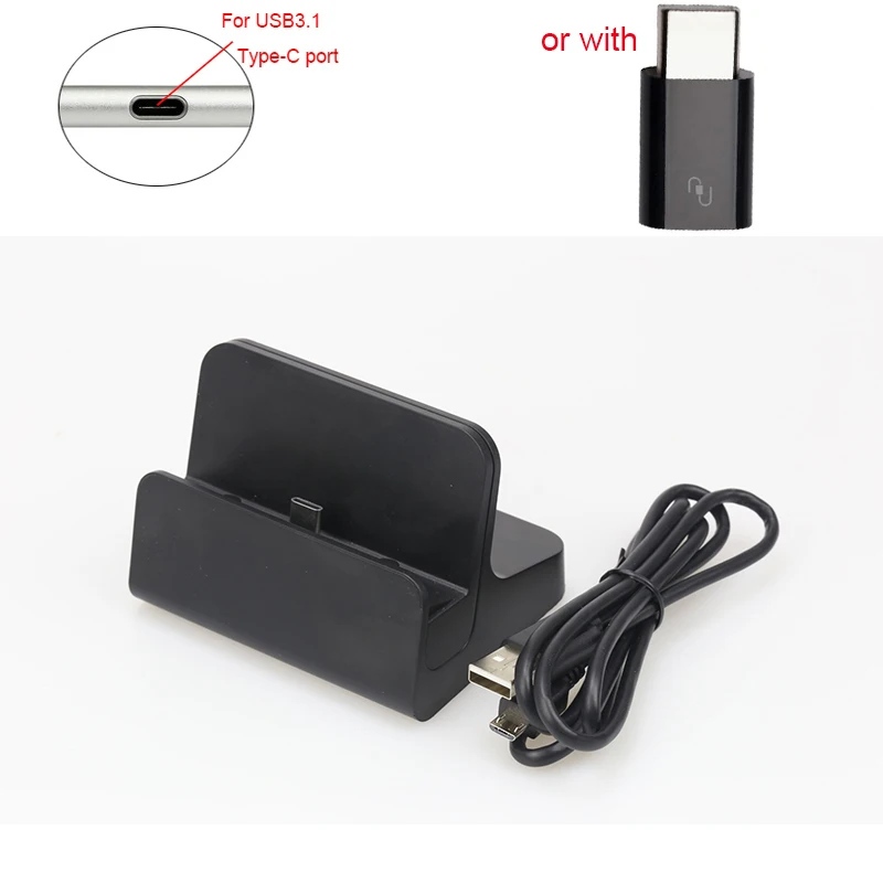

Type C Charger Dock for Umi z/plus/e/super/Blackview p2/Bluboo maya max/One plus 3/3t/Vernee apollo lite/Leeco Stand or +Adapter