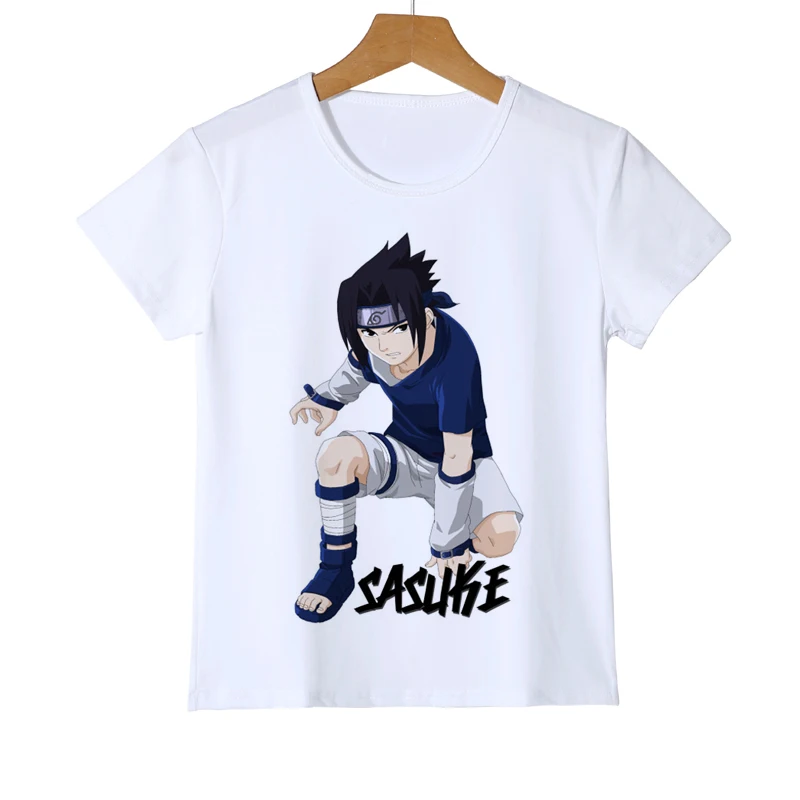 Sasuke Ninjia Naruto/Детская футболка с героями мультфильмов футболка с аниме «Акацуки Учиха Итачи Шаринган» подарок для детей, футболка для маленьких мальчиков и девочек футболка, Z38-2 - Цвет: 9