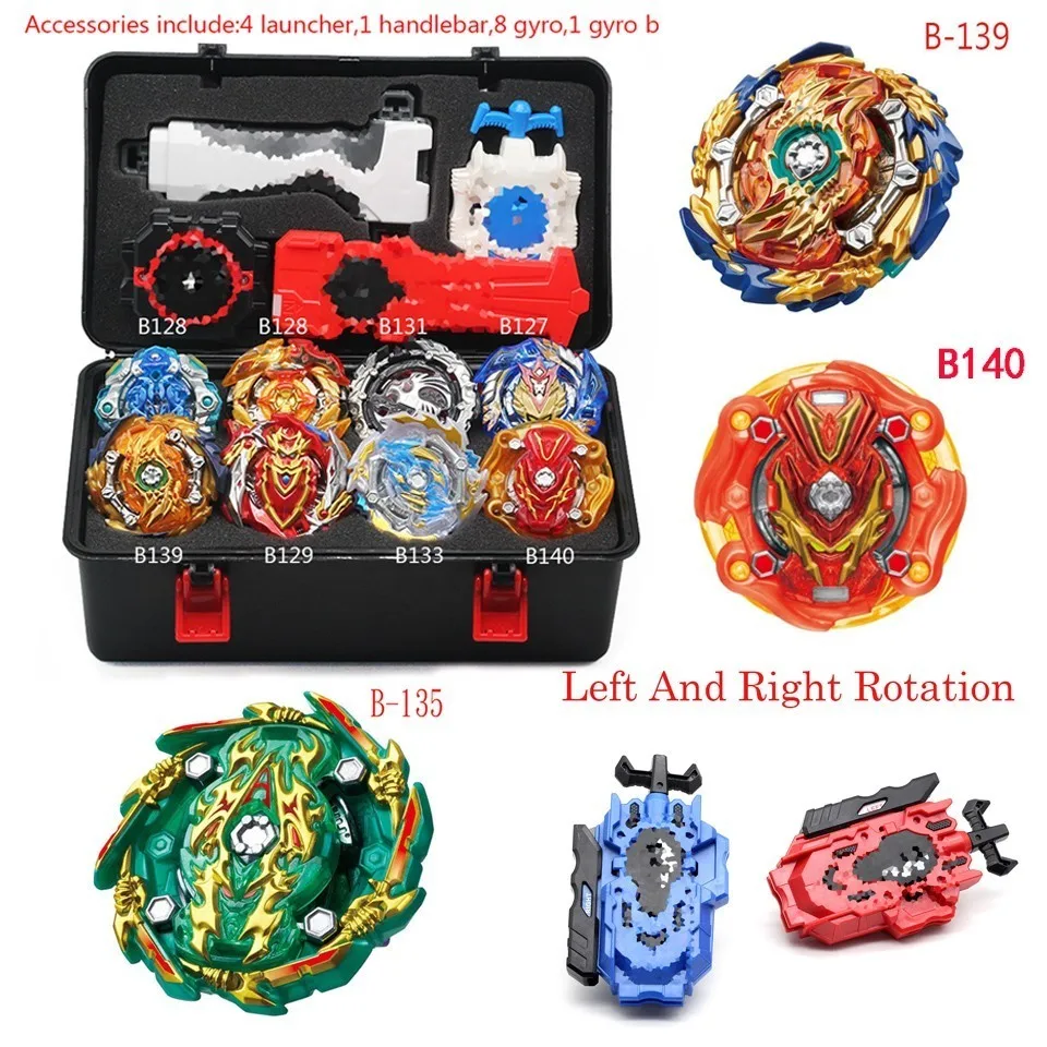 B139 топ Beyblade Burst Bey Blade игрушка металлический Funsion Bayblade набор коробка для хранения с ручкой пусковой установки пластиковая коробка игрушки для детей