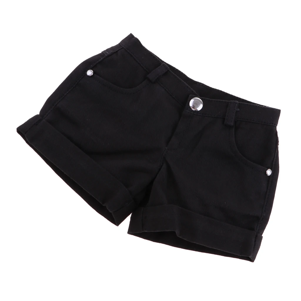 

Fashion Cuffed Shorts Pants for 1/3 BJD Dollfie MSD Dolls Clothing Accessories Black