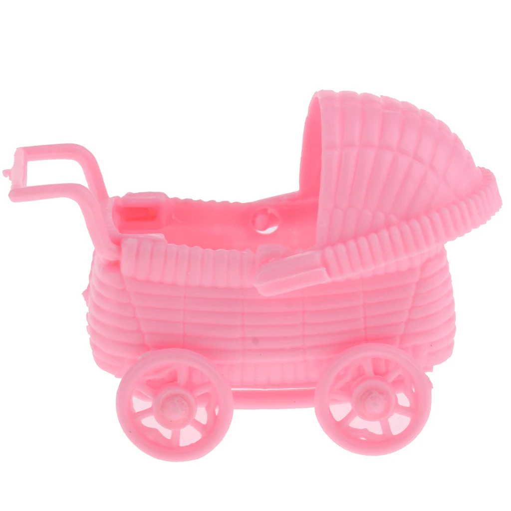 Pieces of 24 Cute Baby Carriage Baby Shower Birthday Party Favor Table Decorations Pink+Blue