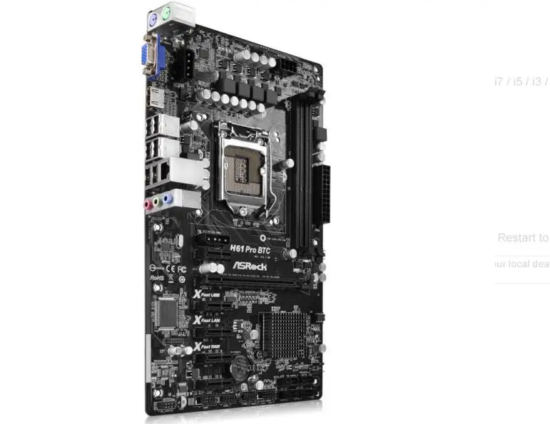 asrock h61 pro btc lga 1155 piața bursieră de corelare bitcoin