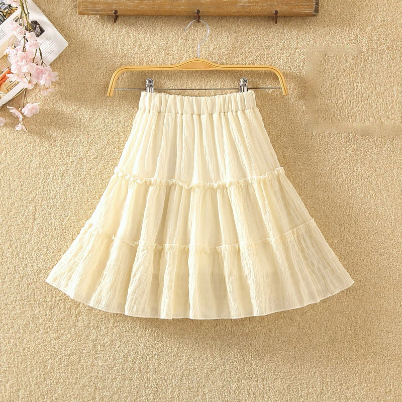 Мини-юбки для женщин сексуальное с завышенной талией шифоновая юбка винтажная уличная Женская юбки женские корейские свободные женские юбки