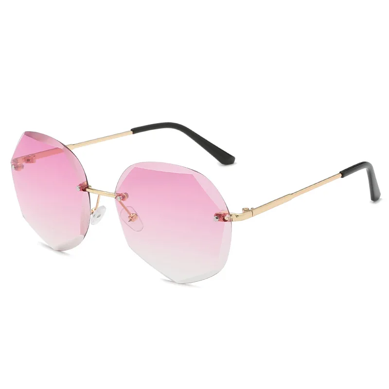 Новые крутые многоугольные шестиугольные Модные женские океанские листы УФ-защитные очки солнцезащитные очки UV400 Уход за глазами