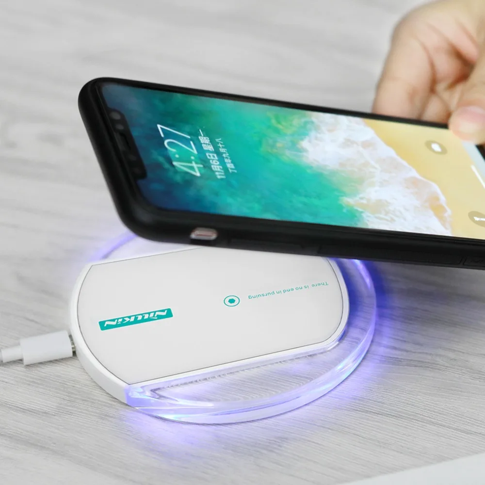 NILLKIN Беспроводная зарядка для IPhone X 8/8 Plus Беспроводной зарядки Samsung Galaxy S8 S9 S7 Note 8 Qi