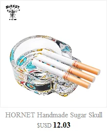 "No Smoke,No Life" Aluminum Barrel Shaped Ashtray Can Hold Multiple Cigarette