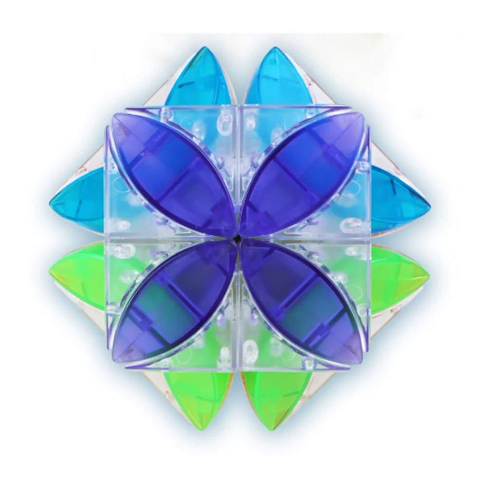 

QIYI mofangge Enhanced Edition Four-Leaf 2x2x2 Clover Cube Strange Shape Magic Cube Kids Puzzle Toys Transparent Magic Cubes