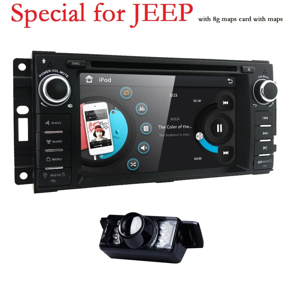 1 Din Car DVD Player For jeep Grand Cherokee Chrysler 300 Compass