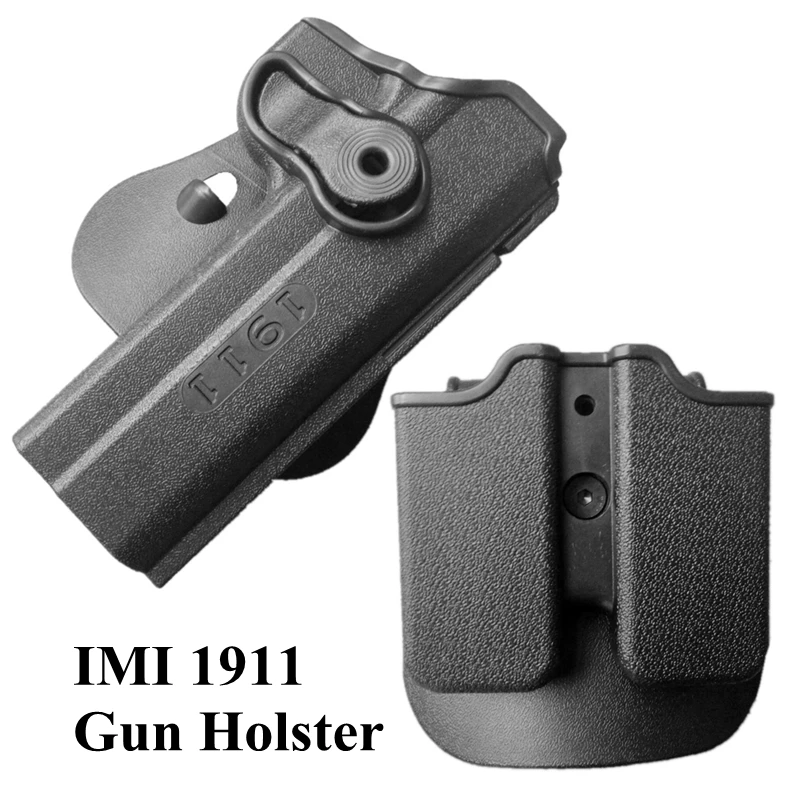 

IMI Defense Tactical Gun Holster & Magazine Pouch Retation for 1911 Right Hand Type