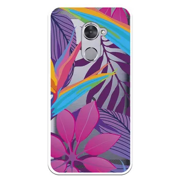 

Stand case costume drawing Leaves WP017 for Vodafone Smart V8