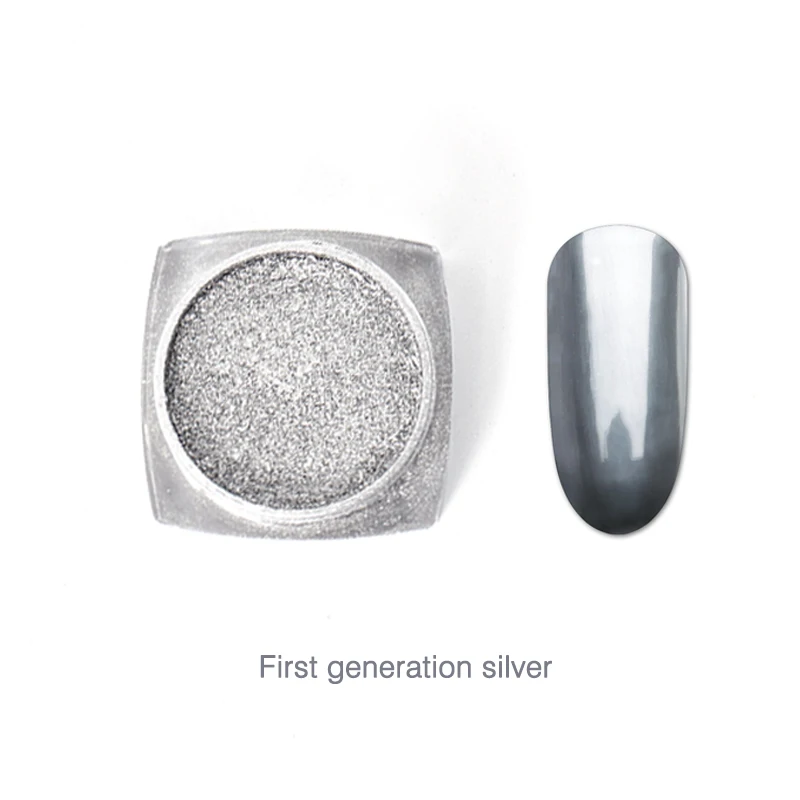 

NAILWIND 1PCS Silver Nail Glitter Aluminum Flakes Magic Mirror Effect Powders Sequins Nail Gel Polish Chrome Pigment Decorations