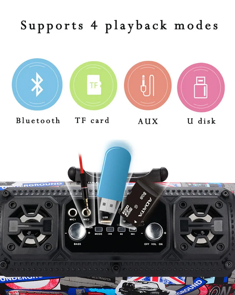 Hopestar Bluetooth динамик 15 Вт бас портативный стерео сабвуфер Lound Динамик открытый беспроводной caixa де сом для iPhone samsung ПК
