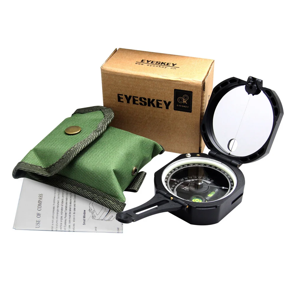Eyeskey 전문 포켓 교통 나침반, 경량 방수, 야외 생존, 숲속 지질 나침반 네비게이터